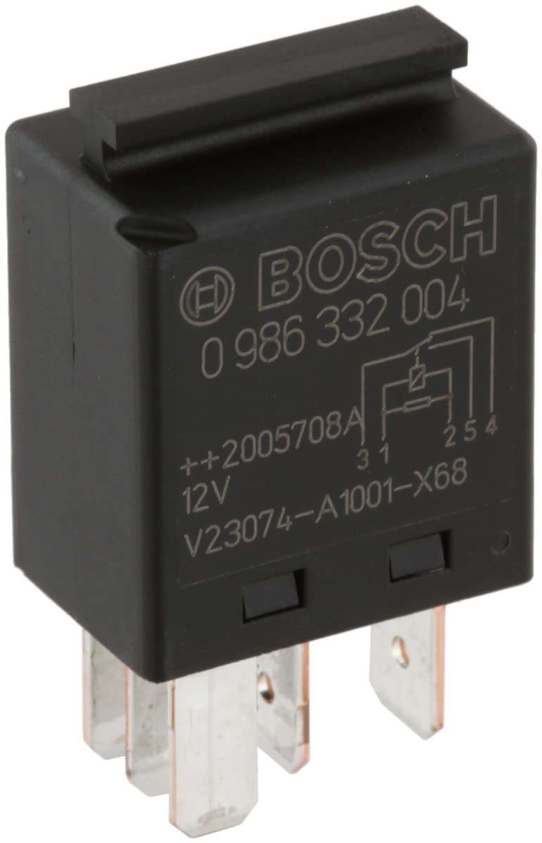 Bosch 0986332004 Mini Relay 12V 60A, IP5K4, Operating Temperature from -40 Degree to 85 Degree C, 4 Pin Relay - Image 1
