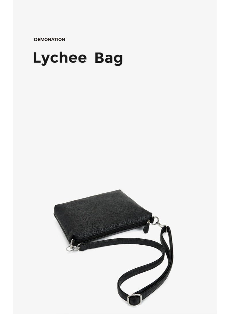 New fashionable white-collar versatile shoulder bag crossbody bag, pebbled grain leather women's bag, mini soft leather small bag. - Image 3