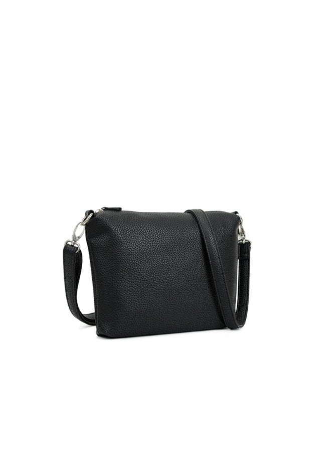 New fashionable white-collar versatile shoulder bag crossbody bag, pebbled grain leather women's bag, mini soft leather small bag. - Image 1