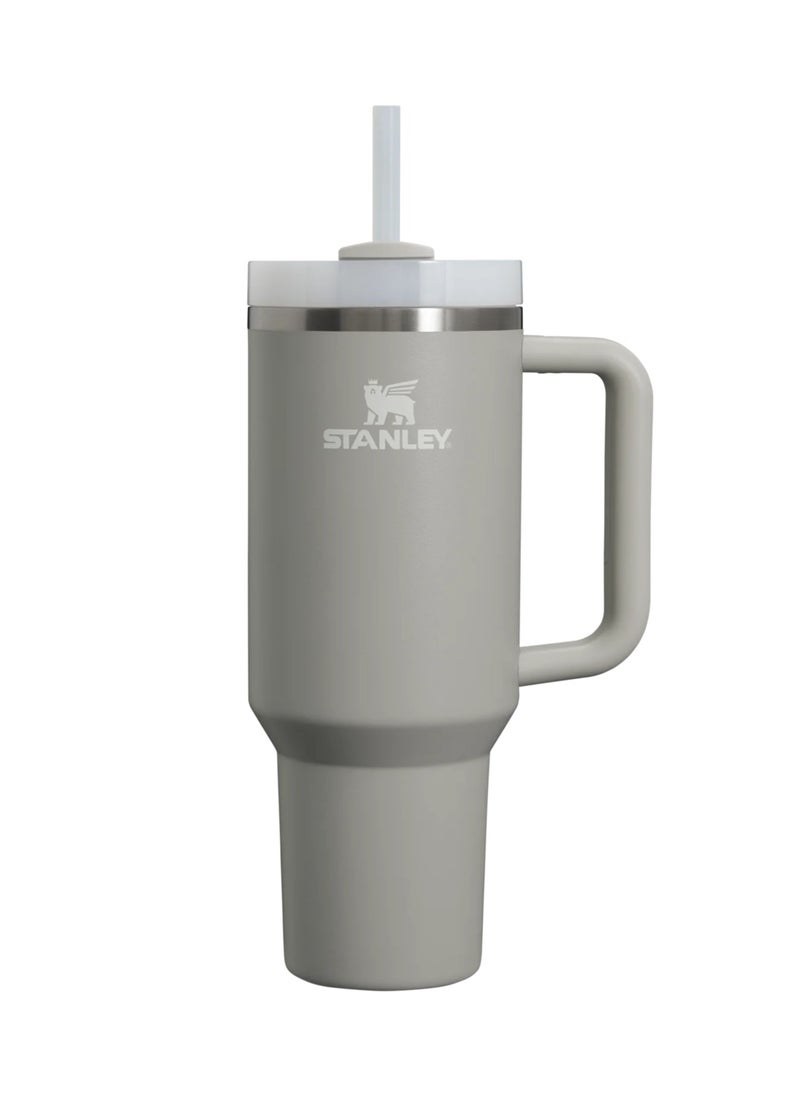 Stanley - Stanley cup H2.0 Stainless Steel with Lid and Straw for Water Iced Tea,Coffee and Smoothie,Ash,40 oz - Image 1
