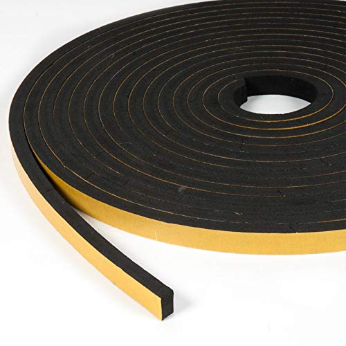 G-Charge High Density Self Adhesive(Strong Unique Grid) 'EPDM' Foam Seal Tape, Weather Stripping Doors and Window Insulation Soundproofing (1/2"(W) x 1/4"(T) x 5 Mtr.(L), 1) - Image 1