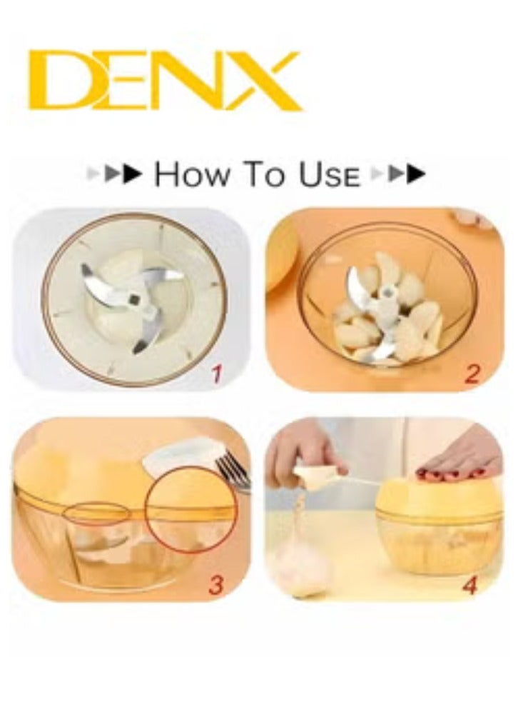 Denx Multi-purpose Manual Vegetable Chopper and Slicer Food Chopper, Fruit and Vegetable Chopper, Manual Meat Chopper, Vegetable Chopper Dinx DX 2527 - Image 4