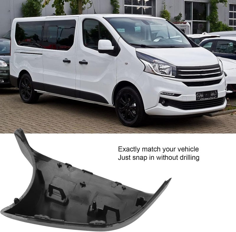 Qiilu Premium Windshield Cover for Vivaro August 2014‑Onwards + Car Rear Mirror Protective Cover Replacement + Superior Protection for Side Mirrors Rewritten (Left) - Image 4