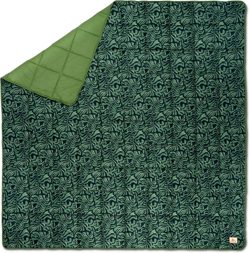 Kelty Kelty  Biggie Blanket Fern  Lightweight Cozy Oversized 2P Blanket  Queen  - Image 1