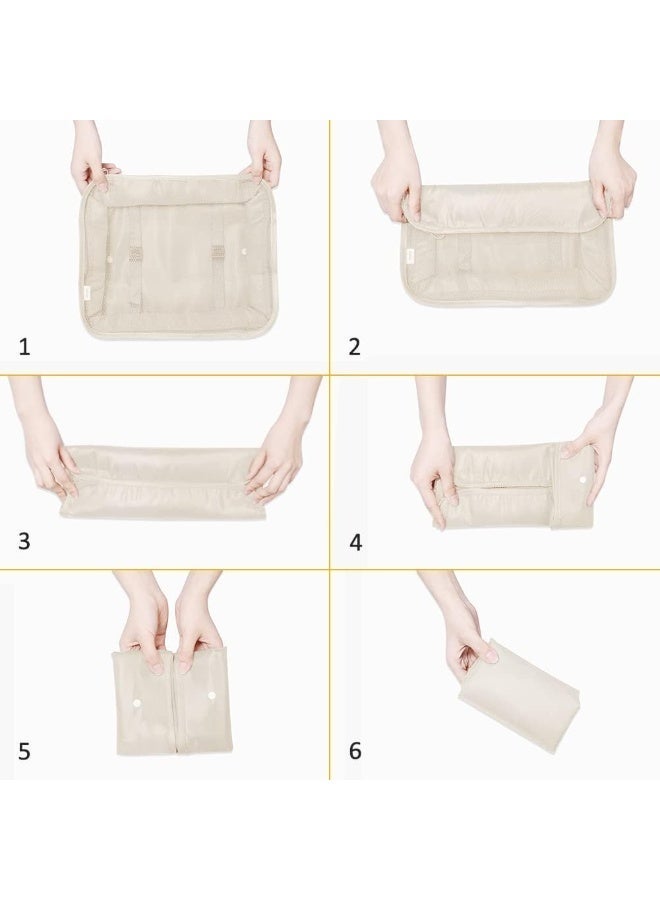 Packing Cubes for Travel – 7 PCS Travel Organizer Bags Set with Shoe Organizer, Toiletry Bag & Laundry Bag – Luggage Storage Pouches & Travel Essentials Organizer - Image 4