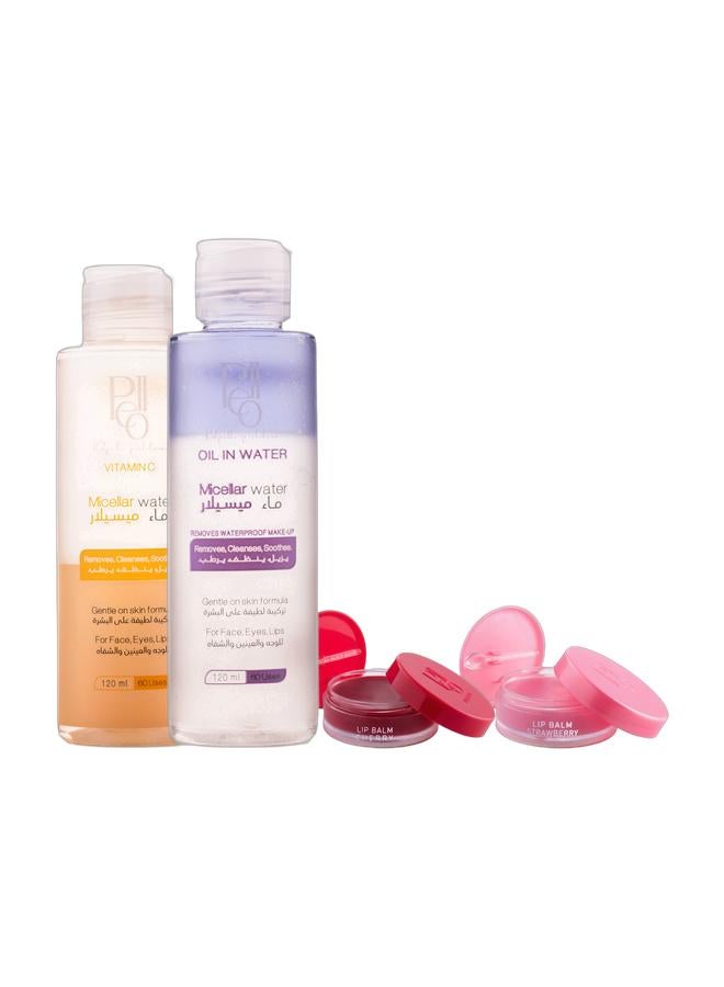 Pello lip balm micellar water 4pcs - Image 1