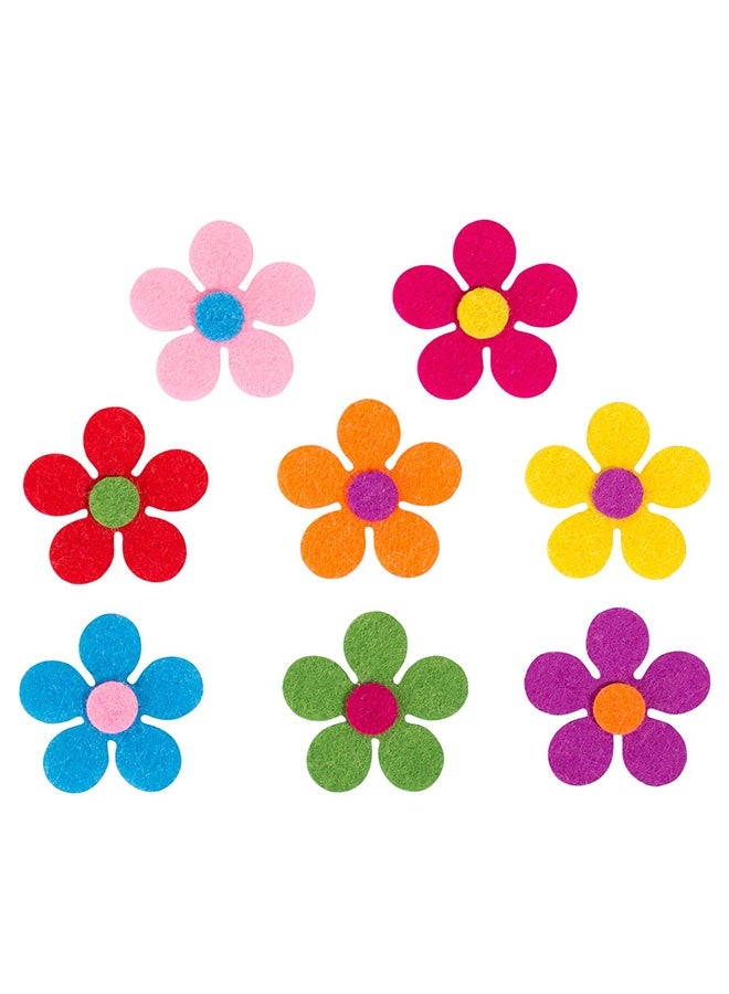 Peachjoy 120pcs Felt Flowers Fabric Flower Embellishments for DIY Crafts Sewing Handcraft Decoration, 1.1 Inch, Assorted Colors - Image 4