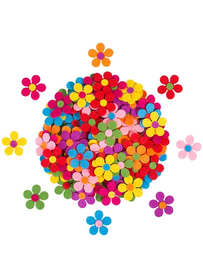 Peachjoy 120pcs Felt Flowers Fabric Flower Embellishments for DIY Crafts Sewing Handcraft Decoration, 1.1 Inch, Assorted Colors - Image 2
