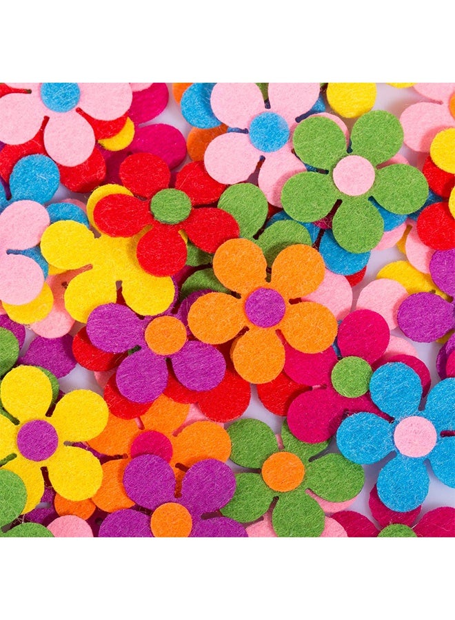 Peachjoy 120pcs Felt Flowers Fabric Flower Embellishments for DIY Crafts Sewing Handcraft Decoration, 1.1 Inch, Assorted Colors - Image 5
