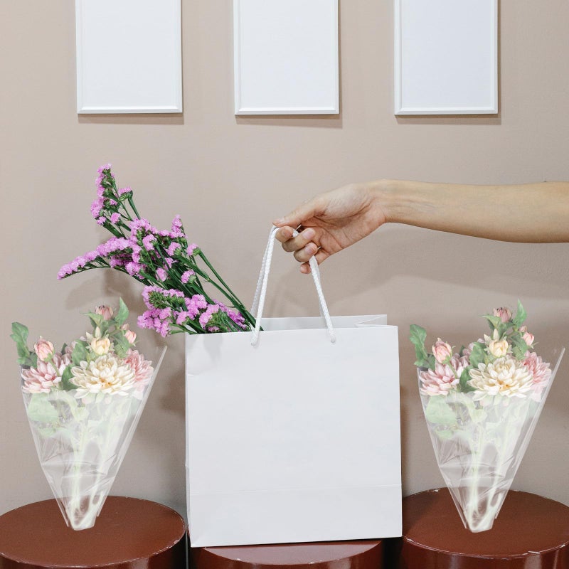 Large Floral Bouquet Wrapping Bags 100 Pcs Bulk Packaging Supplies For Florists - Image 4