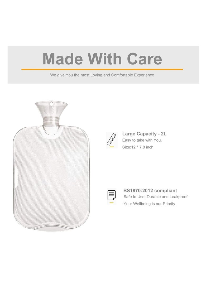 Lifenpure - Lifenpure™ Hot Water Bag 2 Liter with Knit Cover - Image 1