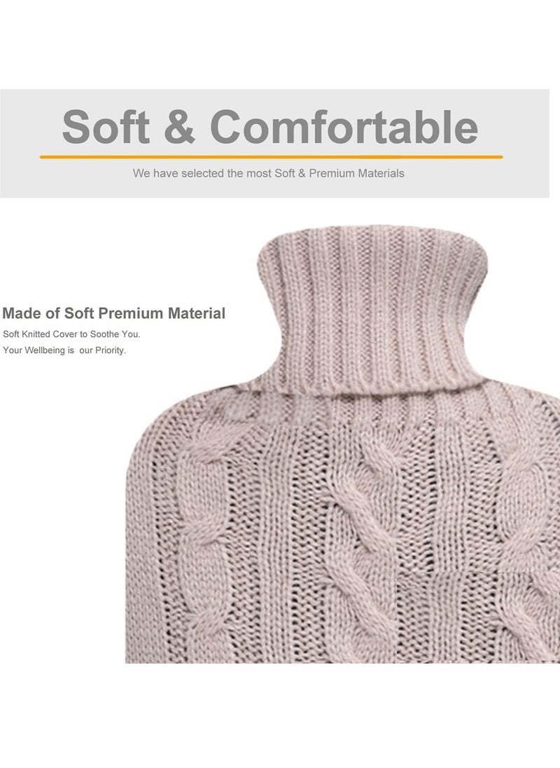 Lifenpure - Lifenpure™ Hot Water Bag 2 Liter with Knit Cover - Image 1