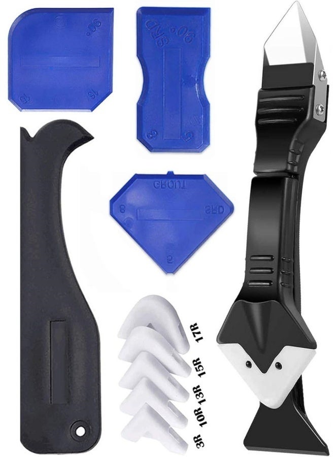 جروسي 3 في 1 أدوات تغليظ السيليكون، أداة إنهاء سدادة السيليكون، مع استبدال 5 منصات السيليكون، أدوات عظيمة لغرفة المطبخ - Image 1