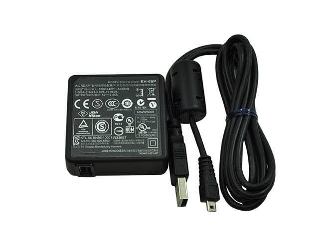 SKPM Charger EH-68P & UC-E6 Cable Combo Compitable for Coolpix Camera S3000 S4000 S6000 S640 S70 S80 S8000 S8100 P100 Camera Chargers - Image 1