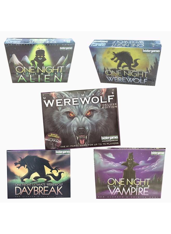 Bluejw English Board Game Card 3-10 Party Board Game English Version Werewolf One Night Werewolf - Image 2