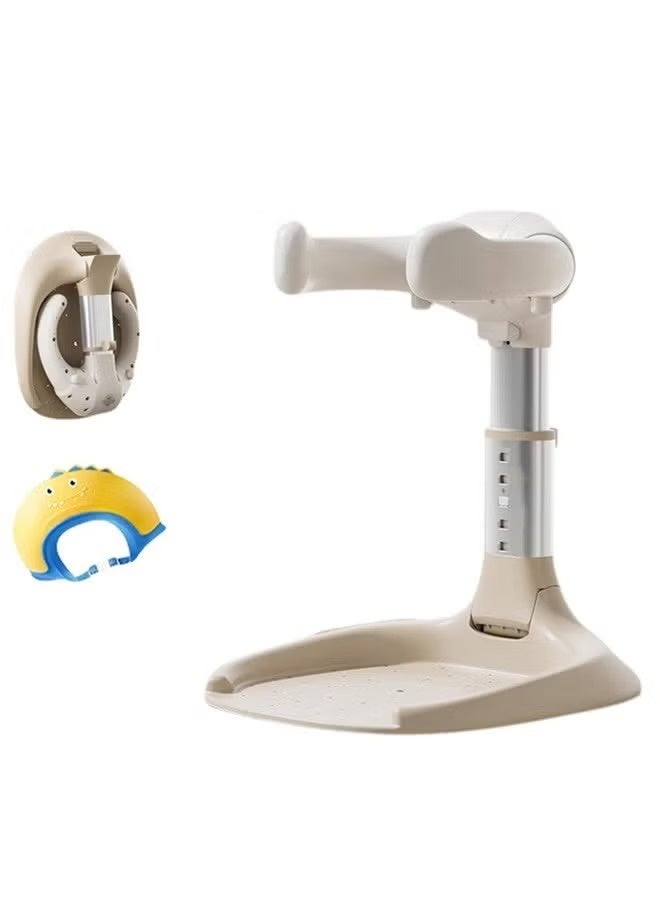 بيبي ستار حامل استحمام للأطفال قابل للطي – ارتفاع قابل للتعديل وتصميم مانع لتراكم الماء - Image 1