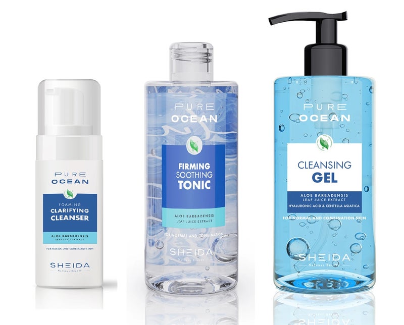 Sheida Pure Ocean Facial Cleansing Set - For Normal and Combination Skin - Image 1
