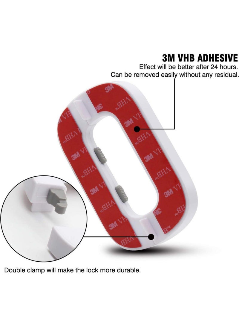 Generic - Child-Proof Refrigerator Lock, 2 Piece - Multi-Colored - Suitable for refrigerator, freezer and cupboard doors - Child-Proof Refrigerator Locks - Tight refrigerator security lock to prevent tampering by children - Multifunctional refrigerator lock used for cupboards, doors, drawers and cabinets - Household child-proof refrigerator locks for freezer doors and cupboards with strong adhesive, no tools or drilling required - Refrigerator door lock to prevent children from opening it - Easy to use and install without tools or drilling with adhesive - Upgraded refrigerator door lock for home, refrigerator and freezer - Child-Proof door lock, easy to install and use - Image 1