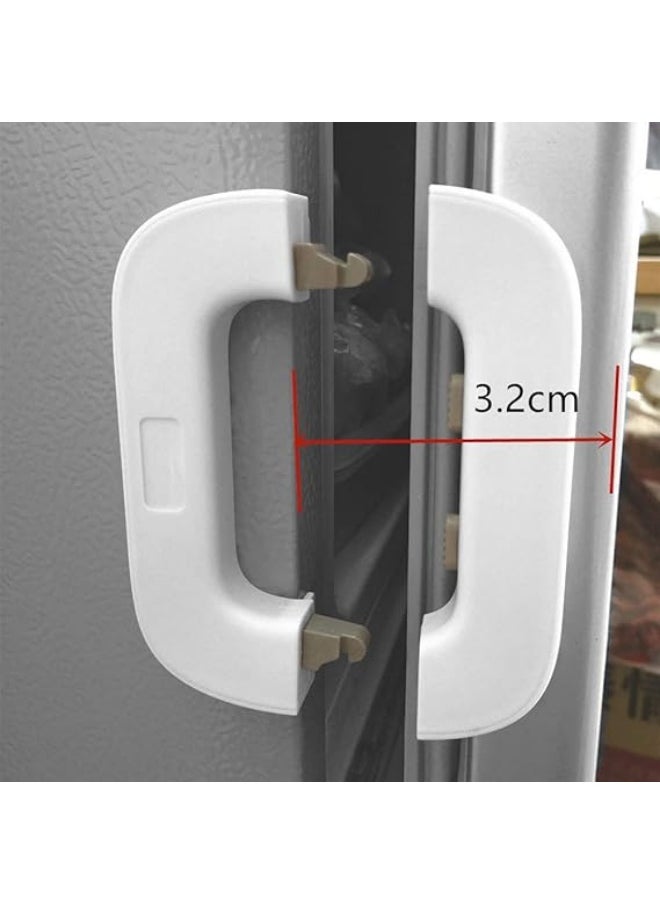 Generic - Child-Proof Refrigerator Lock, 2 Piece - Multi-Colored - Suitable for refrigerator, freezer and cupboard doors - Child-Proof Refrigerator Locks - Tight refrigerator security lock to prevent tampering by children - Multifunctional refrigerator lock used for cupboards, doors, drawers and cabinets - Household child-proof refrigerator locks for freezer doors and cupboards with strong adhesive, no tools or drilling required - Refrigerator door lock to prevent children from opening it - Easy to use and install without tools or drilling with adhesive - Upgraded refrigerator door lock for home, refrigerator and freezer - Child-Proof door lock, easy to install and use - Image 1