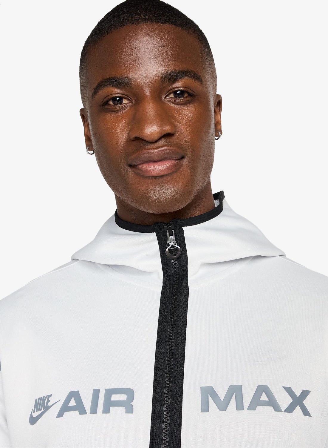 white nike air max hoodie