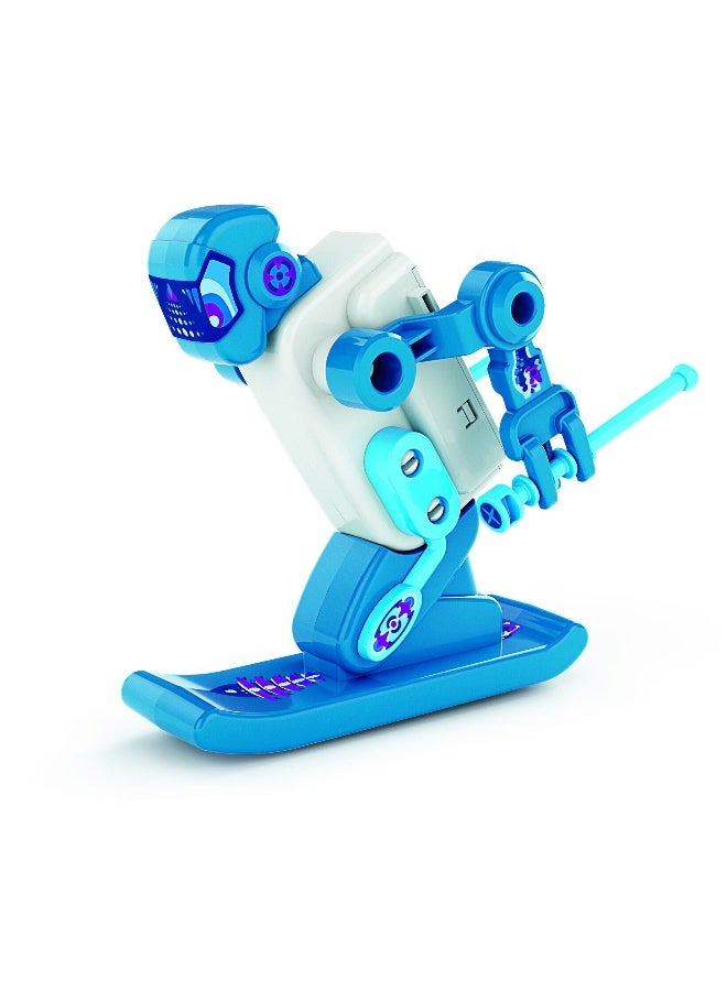 Clementoni Skier Action Robot, Battery Operated | Assemble the Robot | STEM Toys | Science Toys | Educational & Learning Toy | Gift for Kids and Science Lover - Image 2