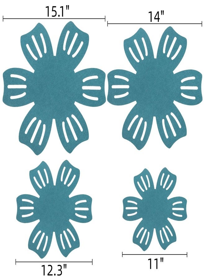 Goaste 24 Pack Pot and Pan Protectors, 4 Different Size Pans Separator, Anti-Slip Pan Dividers Pads, Felt Cookware Protector Set for Stacking and Protecting Your Cookware, Set of 24, Cyan - Image 2