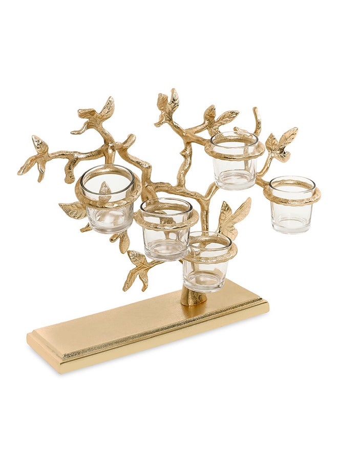 Mural 5-Tealight Holder, Gold - 35x30 cm - pzsku/ZD5AAF9D6656F70F8489EZ/45/_/1715182676/61fd79ad-04af-40e5-a61a-75841e20b5bf