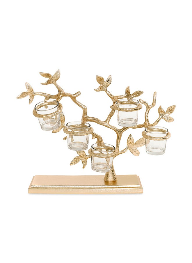 Mural 5-Tealight Holder, Gold - 35x30 cm - pzsku/ZD5AAF9D6656F70F8489EZ/45/_/1715182799/6f55b429-92db-453f-9db2-24a765127643