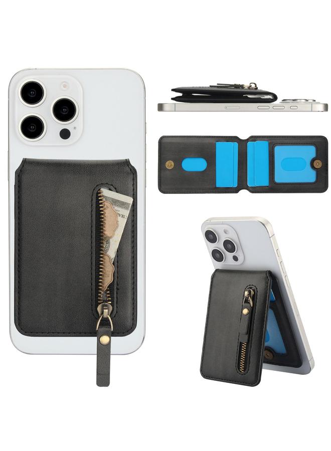 Zaboon Case For iPhone 13 Pro Max Zipper Wallet Split MagSafe Leather Back Phone Case - Image 3