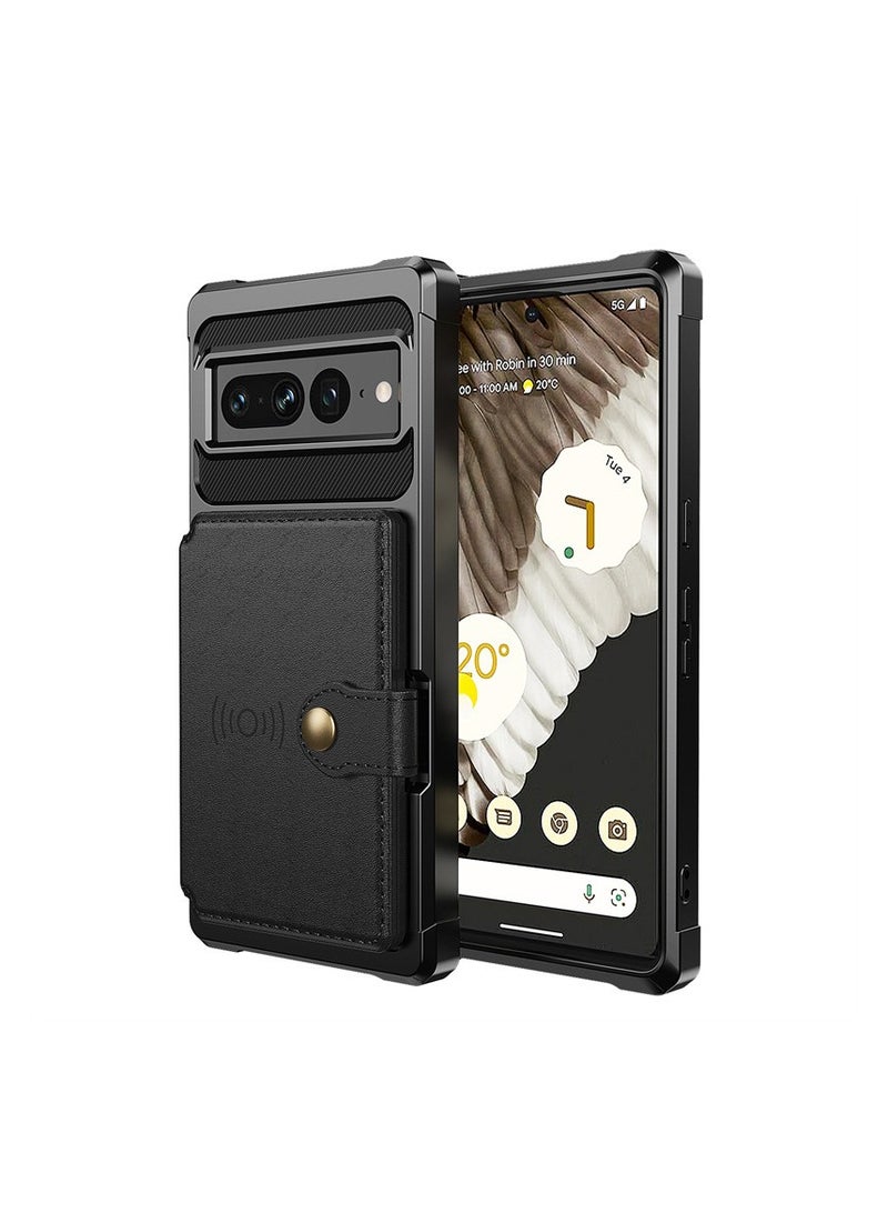 AROAQ Suitable for Google 7Pro Magnetic Car Card Wallet Mobile Phone Case Pixel7 Multi-Function Button Wallet - Image 1