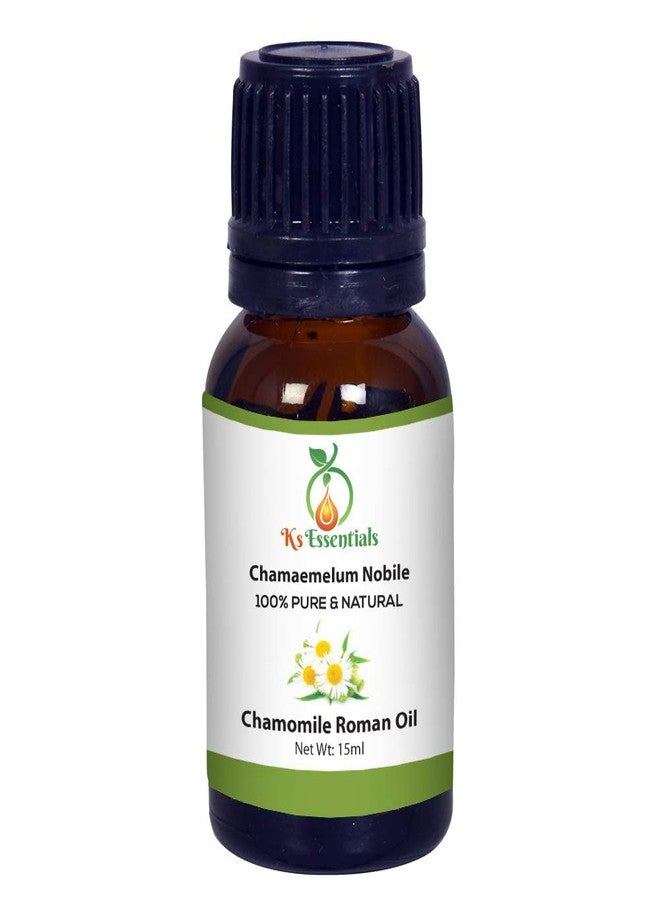 Ks Essentials زيت البابونج الروماني العطري النقي 100% من كي إس إسينشالز (Chamaemelum nobile) - درجة علاجية طبيعية - 15 مل - Image 2