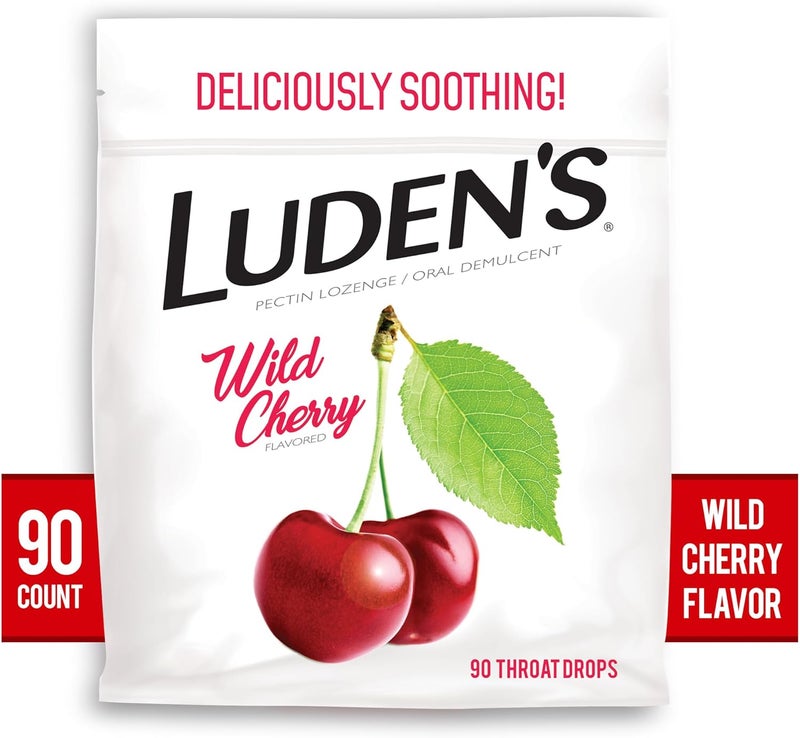 LUDEN'S Wild Cherry Flavor Deliciously Soothing Throat Drops, 90 Count - Image 2