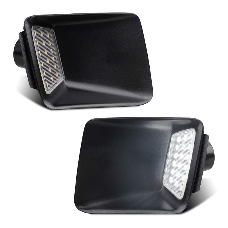 NDRUSH LED License Plate Light Tag Lamp Assembly Compatible with 20042012 Chevy Colorado GMC Canyon Pickup 6000K White Pack of 2