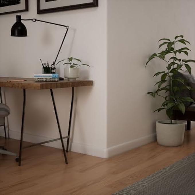 3 1/4"H X 1 5/16"P WM713 AMERICRAFT SOLID PAINT GRADE WOOD MODERN BULLNOSE OUTSIDE BULLNOSEBOARD CORNER MOULDING, PRIMED PINE (MATCHES MOULDING MLDW01X03WM713PP) - Image 3