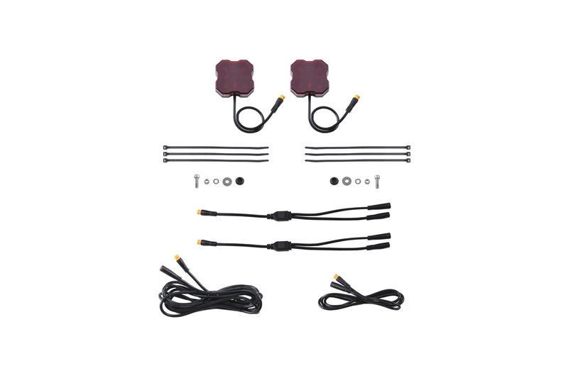 Diode Dynamics Stage Series Rock Light AddOn 2Pack Red