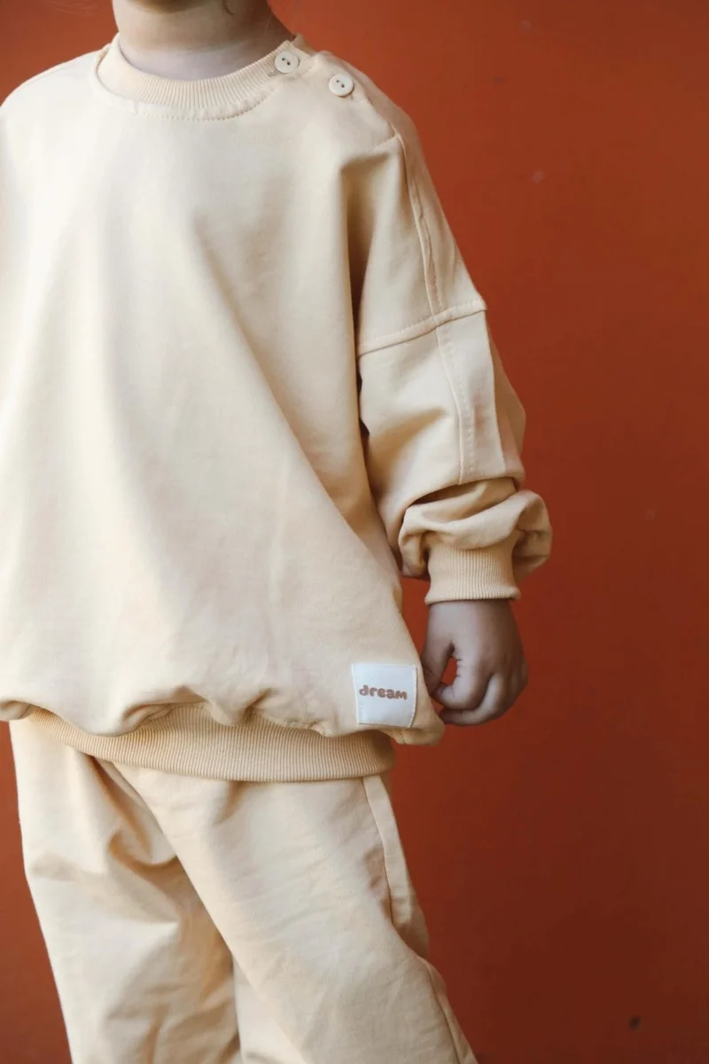 Ohlala Koala Pastel Yellow Back Printed Seasonal Tracksuit