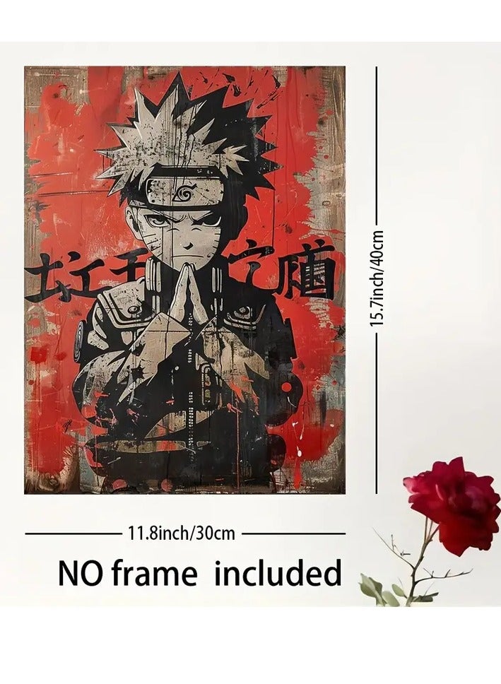 RYN Room Decor Anime Team Seventh Shinobi Poster Print, High-Quality Soft  Wall Art, Frameless Manga-Themed Poster, for Home, Office, Cafe - Decorative Ninja Squad Cloth Painting, Perfect Gift for Anime Fans - Image 2