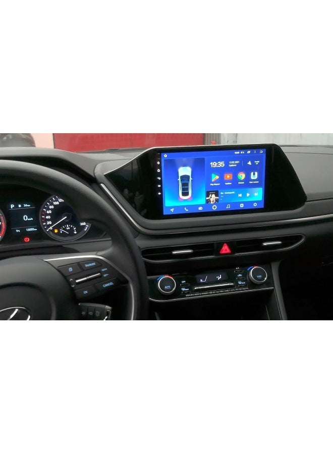 Vierex Fit Hyundai Sonata Car Stereo Sonata Android Screen 2019-2023 With Apple Carplay Android Auto Wireless WiFi DSP FM&AM BT AHD Camera Included Fast Interface QLED (4+32GB Carplay 8CORE) - Image 3