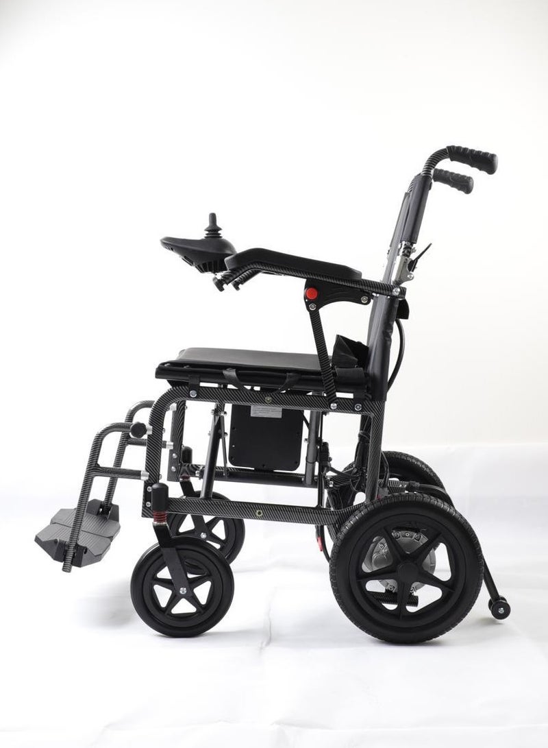 Top Medi Portable 23KG Lightweight Luxury Ultra Light Foldable Carbon Fiber Remote Control Electric Wheelchair for Adults - Image 2