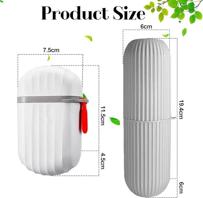 iSTAR Travel Soap Case Toothbrush Case Waterproof Travel Soap Dish Shower with Convenient Handle Leakproof Soap Holder for Bathroom Camp (White) - Image 4