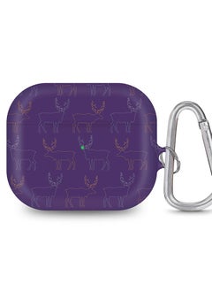 StylePods Case for Airpods 3rd Gen Case With Anti-Lost Keychain - Purple Moose