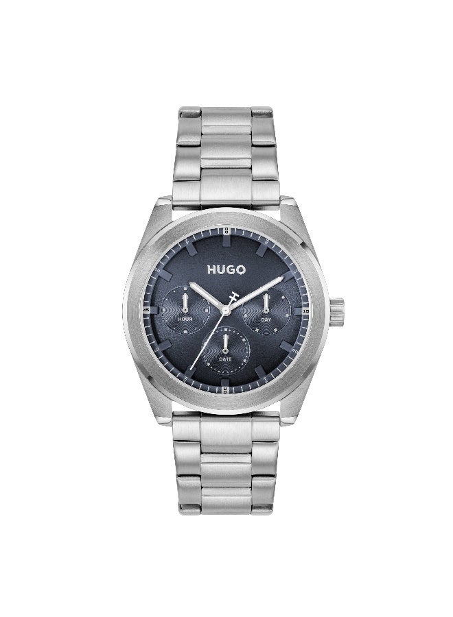 HUGO #BRIGHT SPORT Men's Quartz Watch with Blue Dial and Stainless Steel Bracelet - 1530424 - Image 2