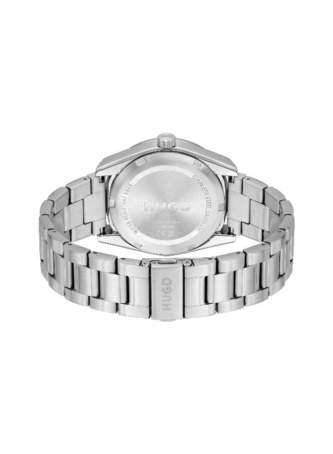 HUGO #BRIGHT SPORT Men's Quartz Watch with Blue Dial and Stainless Steel Bracelet - 1530424 - Image 3