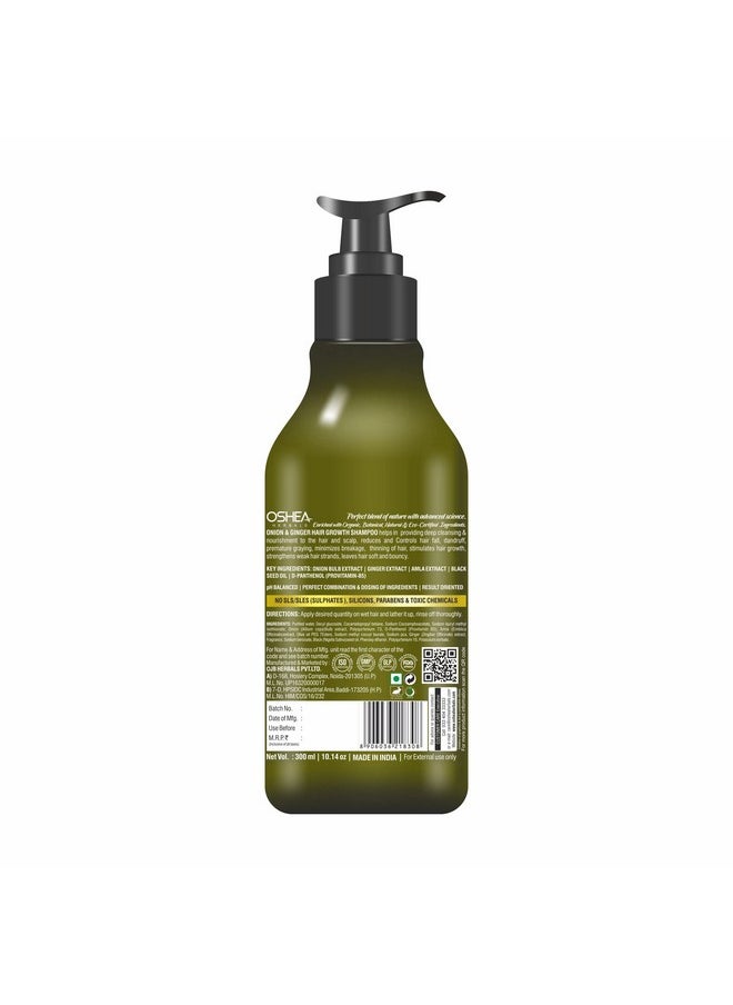 Herbals Onion & Ginger Hair Growth Shampoo I Enriched With Onion Bulb, Ginger Extract I 300Ml