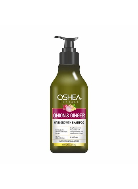 Herbals Onion & Ginger Hair Growth Shampoo I Enriched With Onion Bulb, Ginger Extract I 300Ml