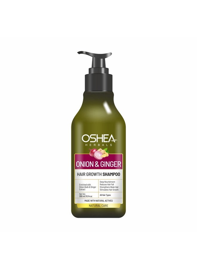 Herbals Onion & Ginger Hair Growth Shampoo I Enriched With Onion Bulb, Ginger Extract I 300Ml