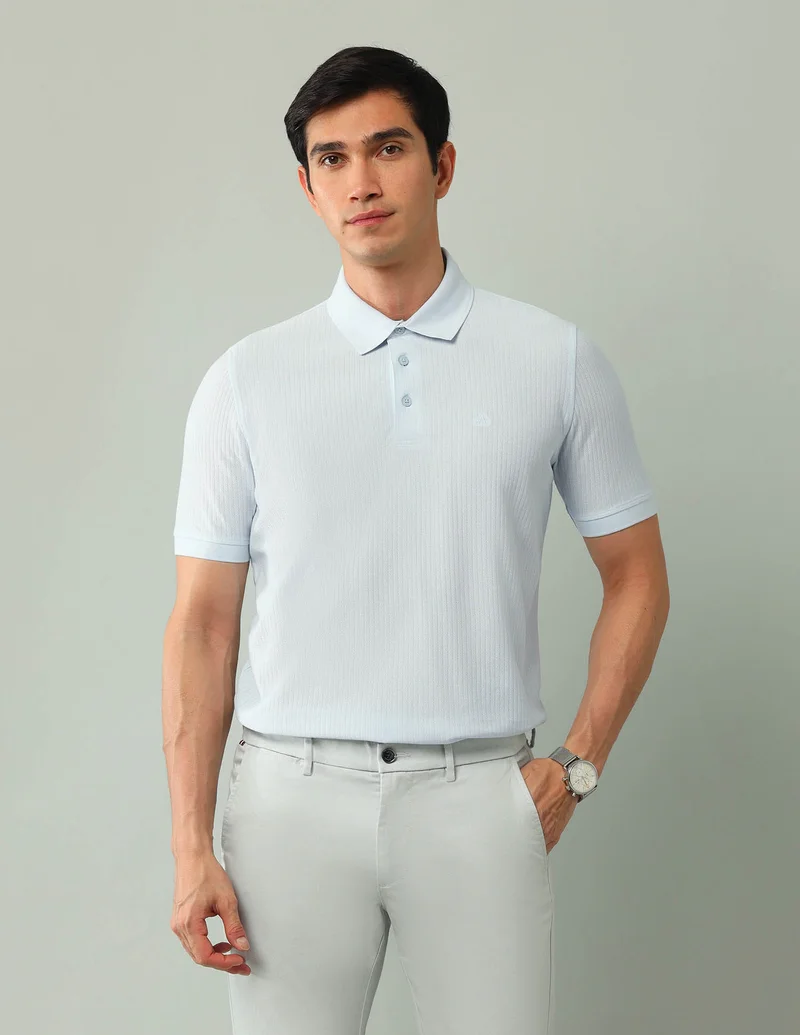 Arrow Textured Regular Fit Polo Shirt
