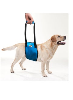 Dog Sling for Large Dogs, Hind Leg Support, Dog Lift Harness with Handle for Lifting Back Legs for Weak Rear Legs, Soft Hind Leg Helps Senior, Injured, Disabled & After ACL Surgery, Blue, L