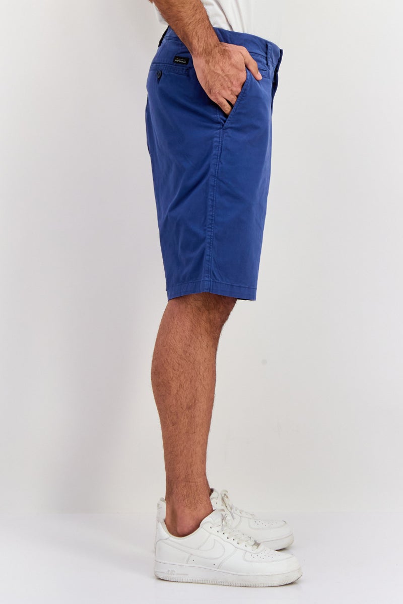 QUIKSILVER Men Solid Chino Shorts, Blue - Image 4