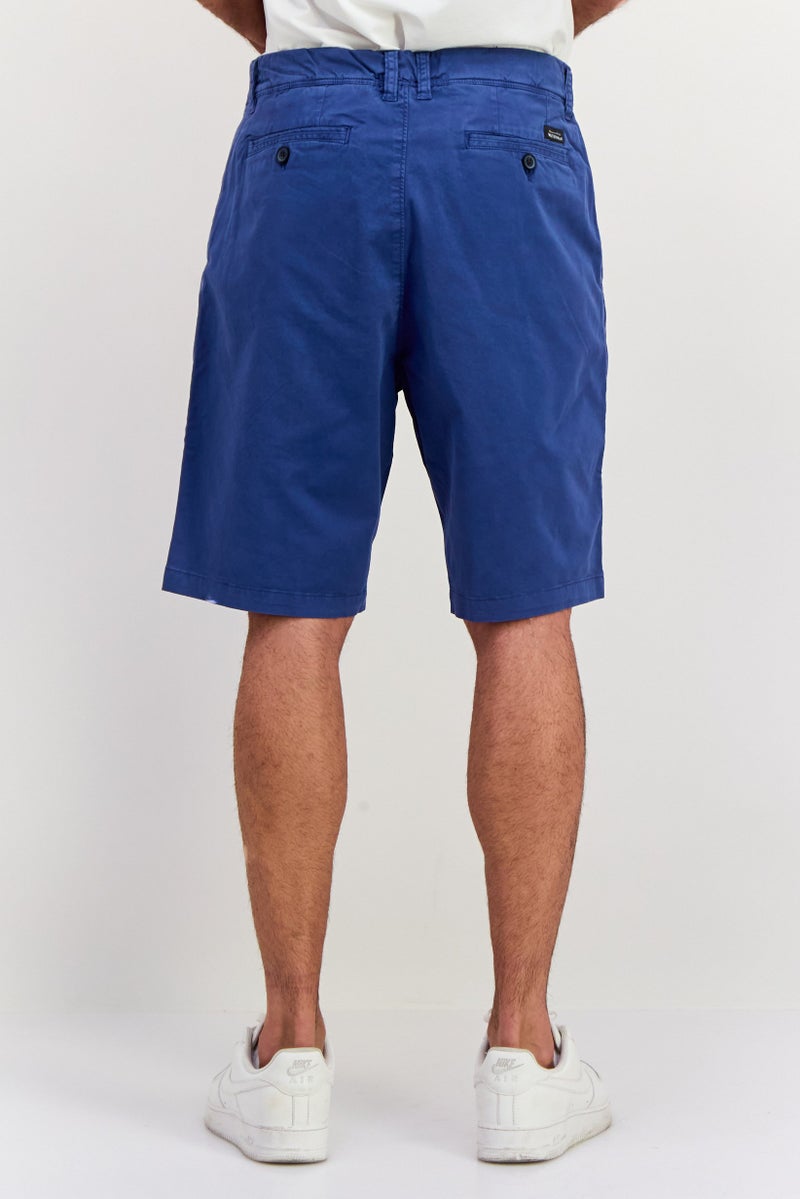 QUIKSILVER Men Solid Chino Shorts, Blue - Image 2
